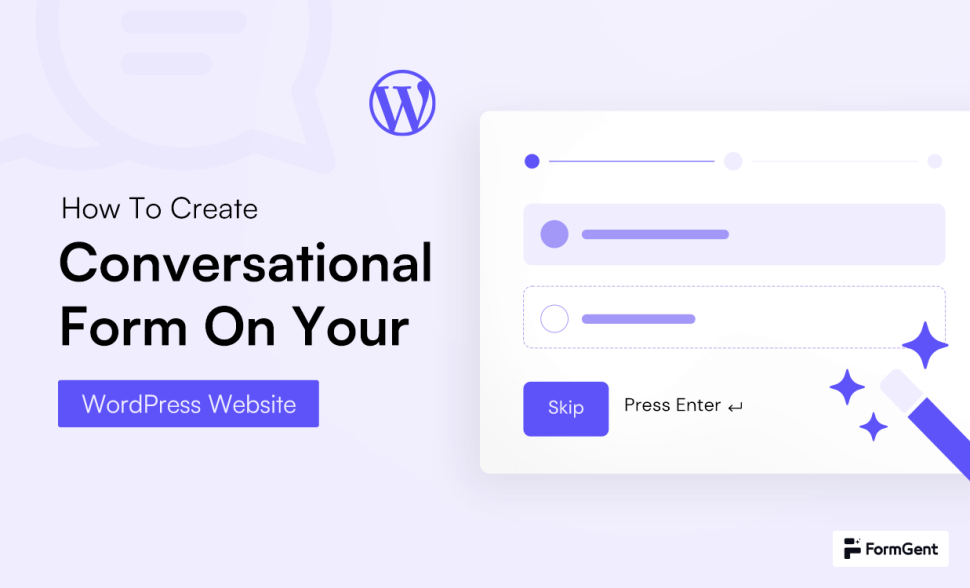 How to create conversational forms