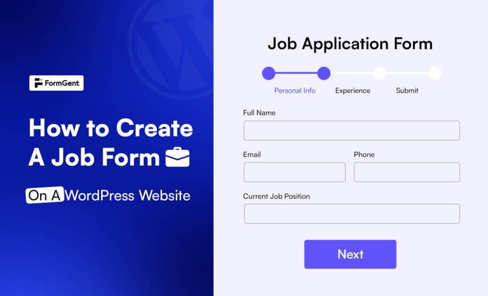 Create a Job Application Form Online Step-by-Step